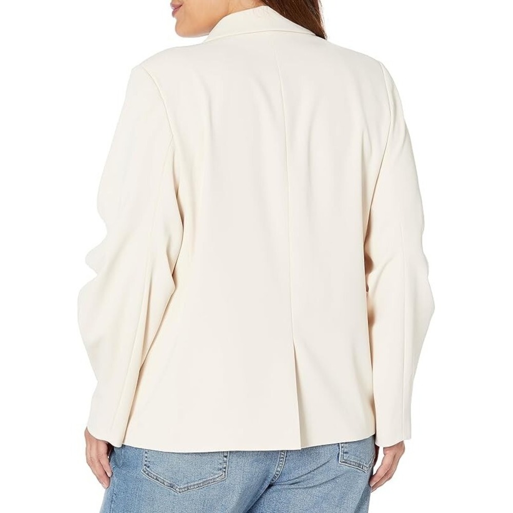 The Drop Women's Ruched Sleeve Blazer – Crème Brulee – Size XXL – NWT - Picture 2 of 4